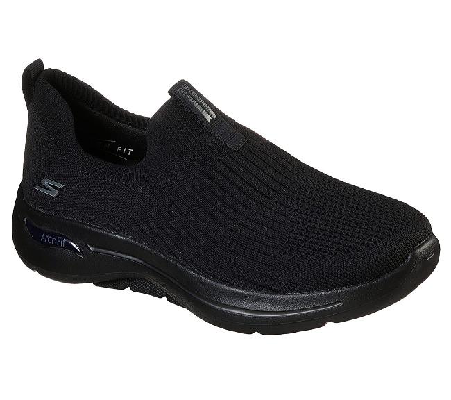 Zapatillas Para Caminar Skechers Mujer - GOwalk Arch Fit Negro IPARB2796